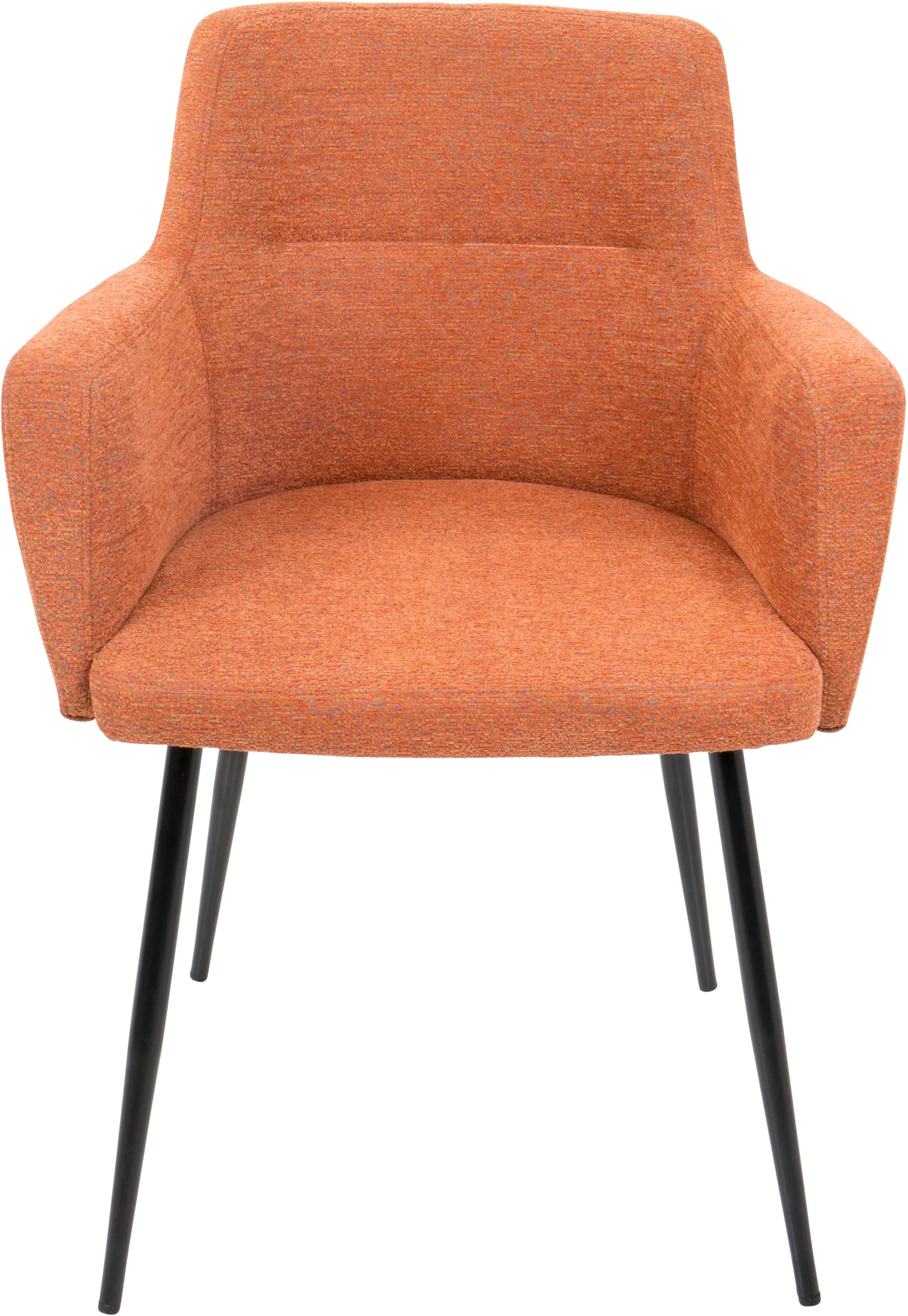 CH-ANDRW-BK-O2 Andrew Orange & Black Dining Room Chair, Set of 2-3