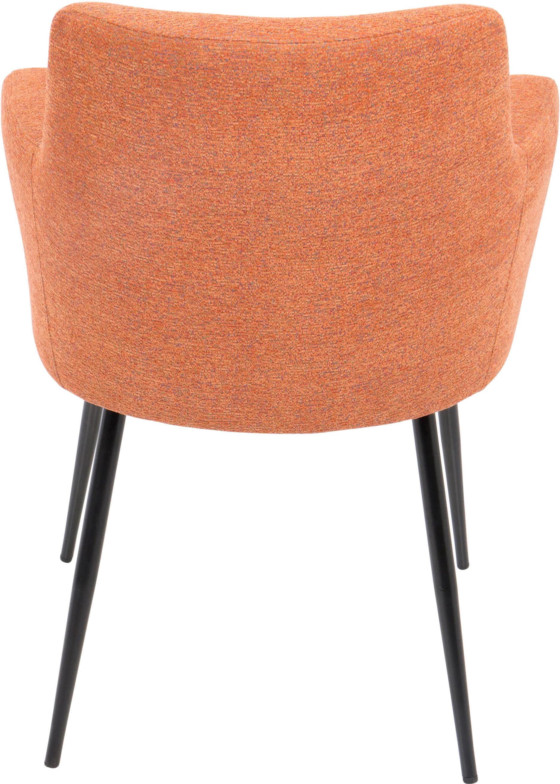 CH-ANDRW-BK-O2 Andrew Orange & Black Dining Room Chair, Set of 2-4