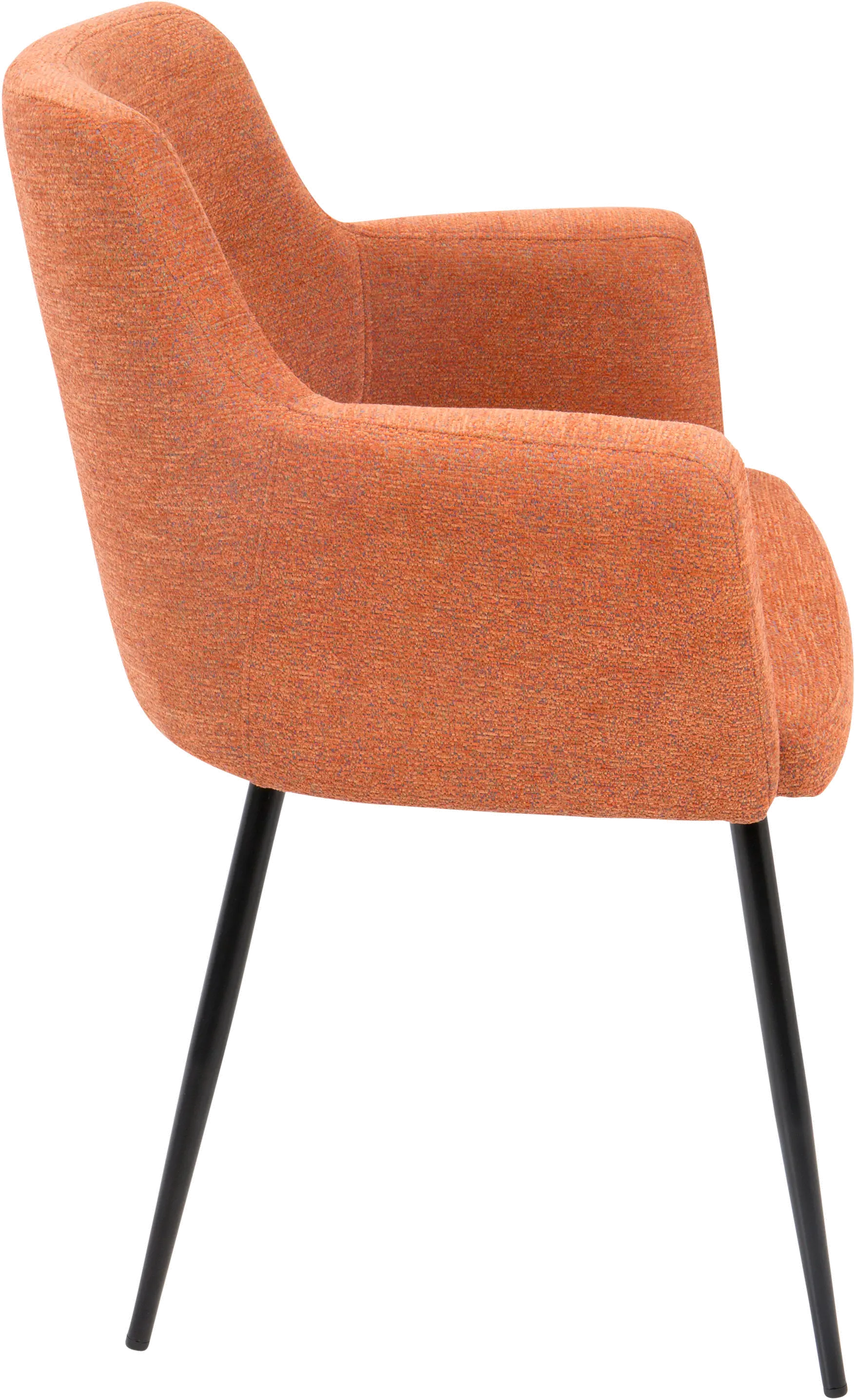 CH-ANDRW-BK-O2 Andrew Orange & Black Dining Room Chair, Set of 2-5