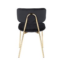 CH-BOUTON-AUVBK2 Contemporary Black and Gold Dining Room Chair (Set of 2) - Bouton-5