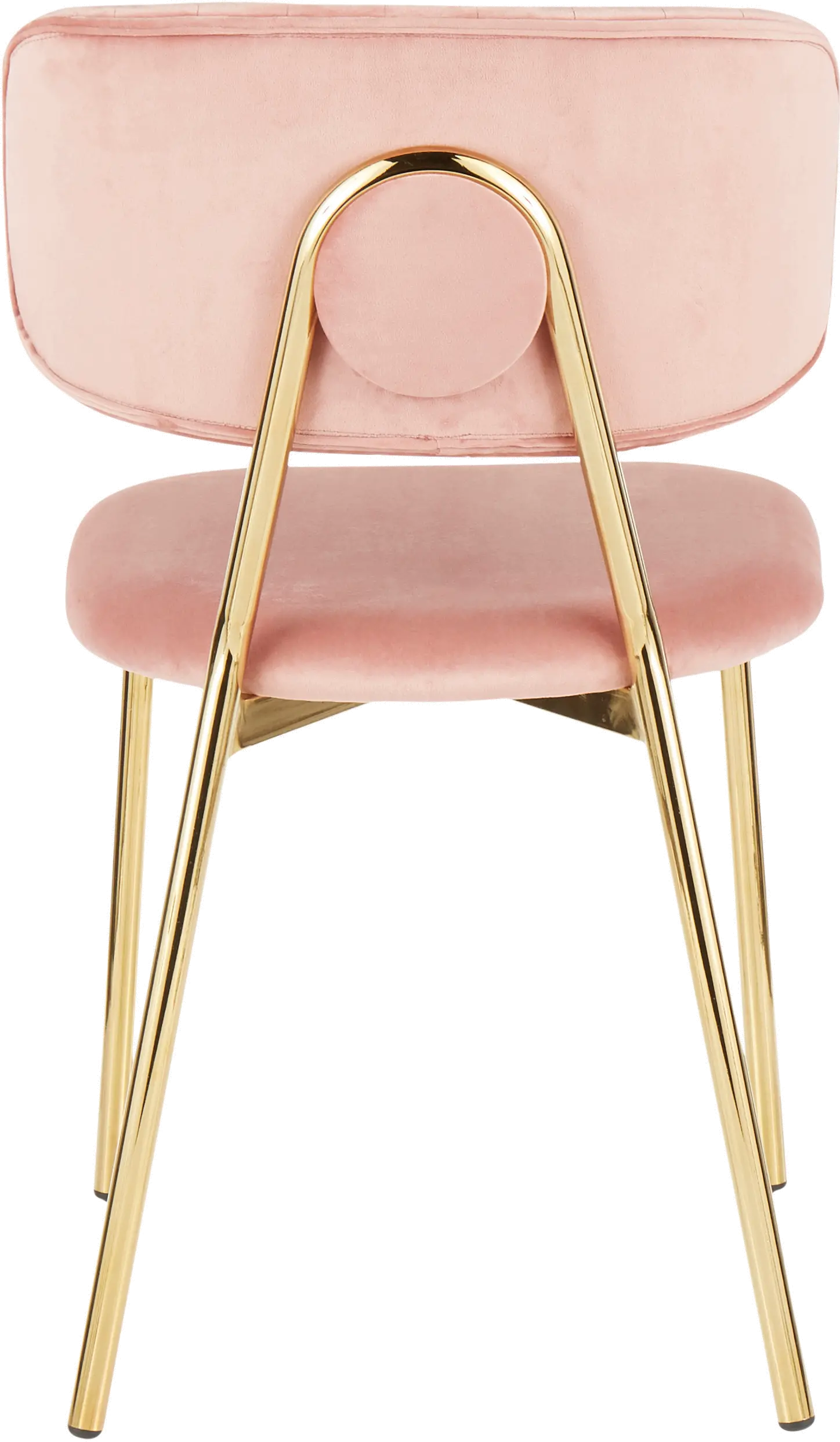 CH-BOUTON-AUVPK2 Contemporary Pink and Gold Dining Room Chair (Set of 2) - Bouton-5
