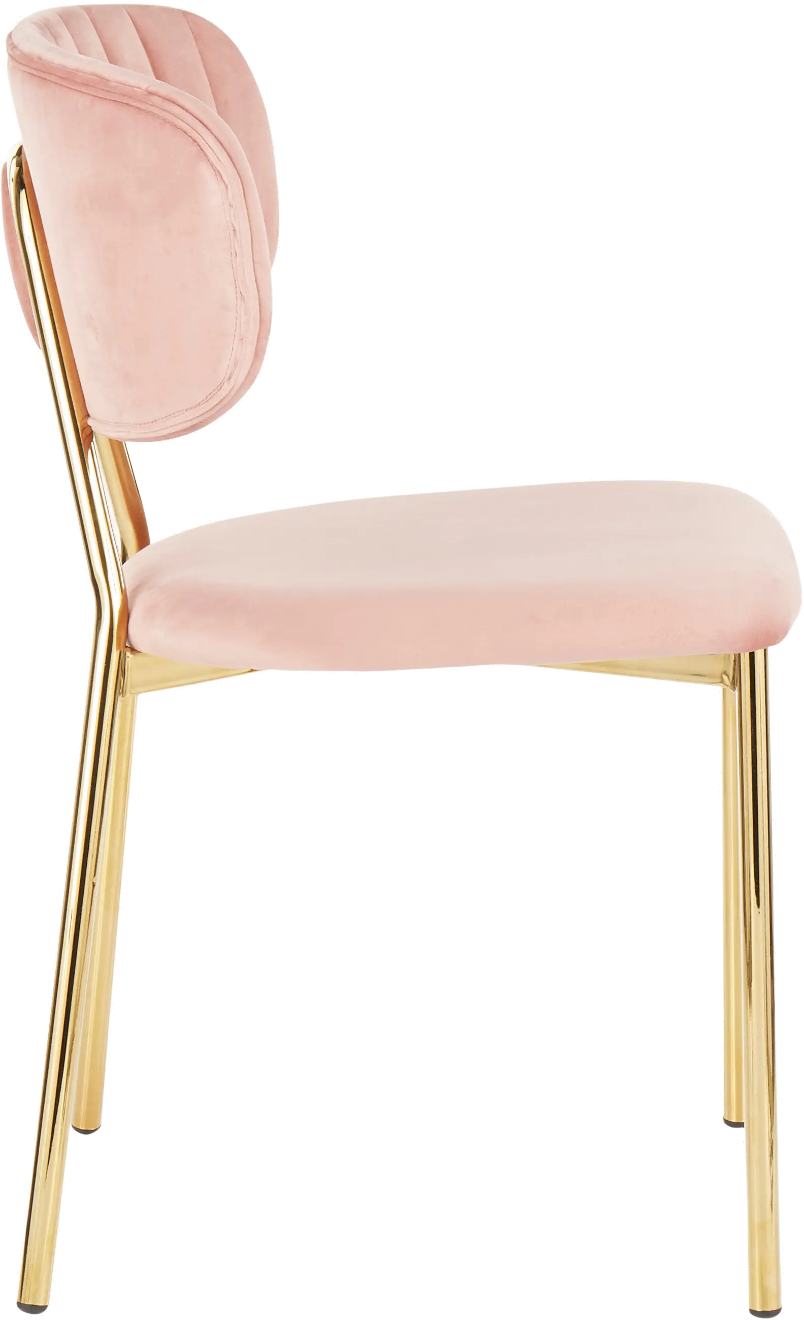 CH-BOUTON-AUVPK2 Contemporary Pink and Gold Dining Room Chair (Set of 2) - Bouton-6