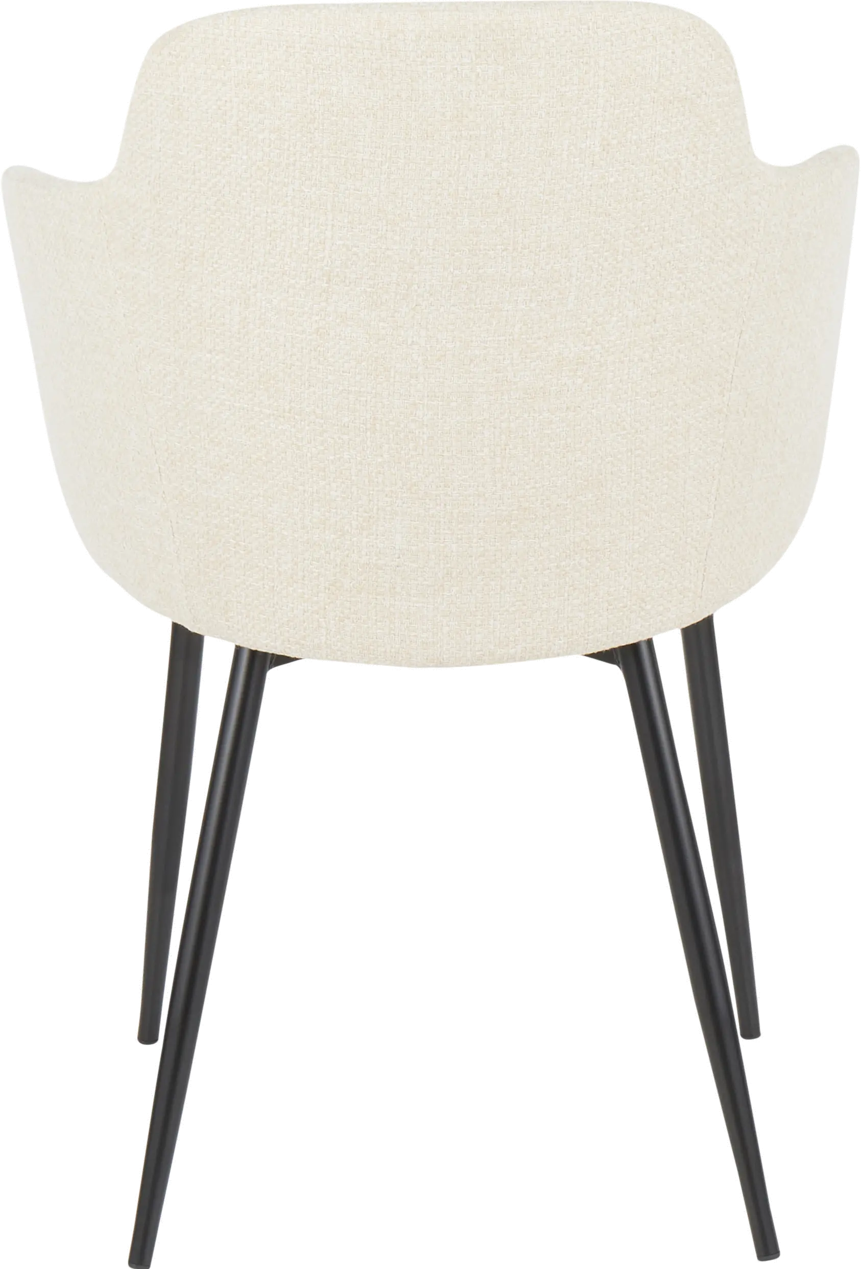 CH-BOYNE-BKCR Contemporary Cream and Black Upholstered Dining Room Chair - Boyne-3