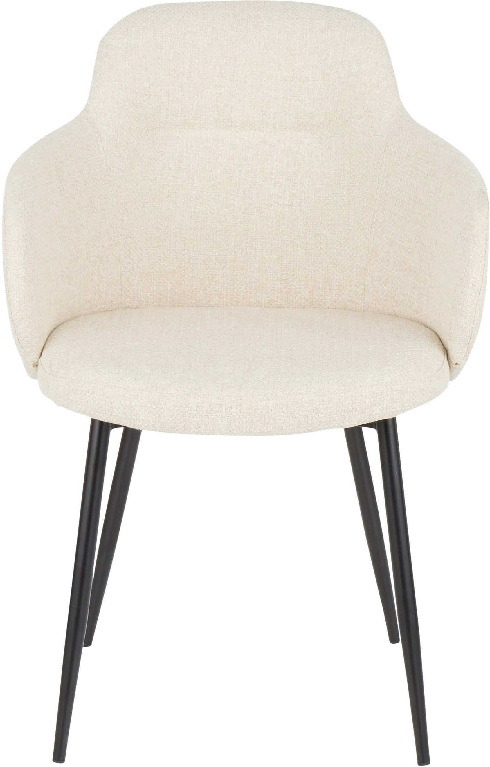 CH-BOYNE-BKCR Contemporary Cream and Black Upholstered Dining Room Chair - Boyne-6