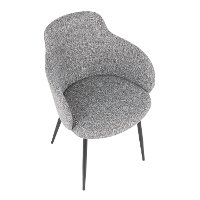 CH-BOYNE-BKDGY Contemporary Gray and Black Upholstered Dining Room Chair - Boyne-6