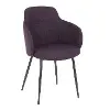 CH-BOYNE-BKPR Boyne Purple Upholstered Dining Room Chair