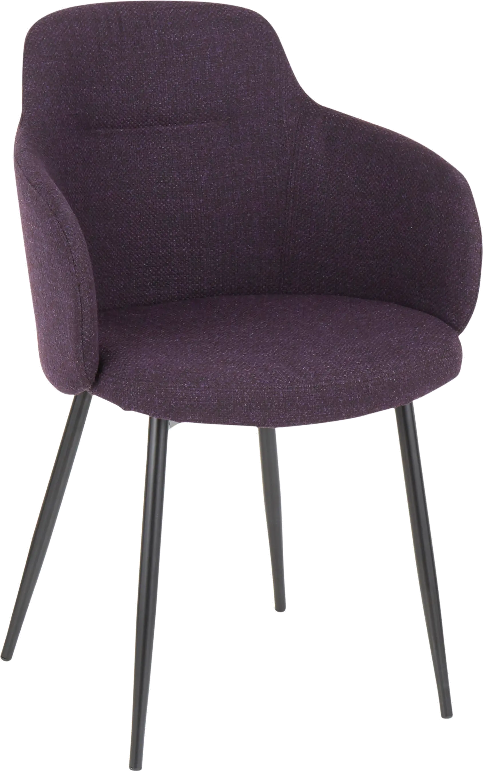 CH-BOYNE-BKPR Contemporary Purple and Black Upholstered Dining Room Chair - Boyne-1