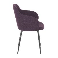 CH-BOYNE-BKPR Contemporary Purple and Black Upholstered Dining Room Chair - Boyne-2