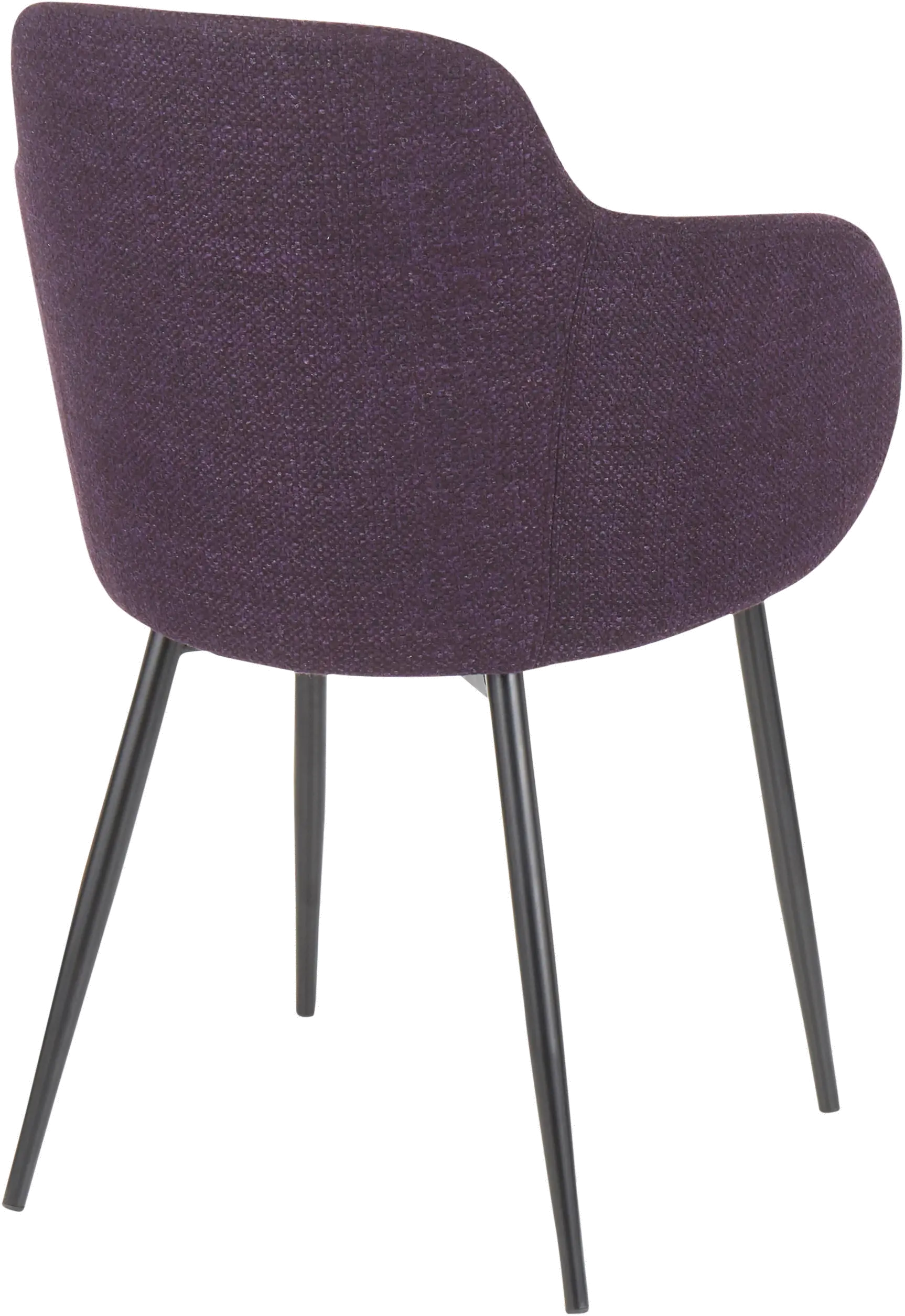 CH-BOYNE-BKPR Contemporary Purple and Black Upholstered Dining Room Chair - Boyne-3