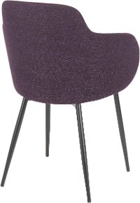 CH-BOYNE-BKPR Contemporary Purple and Black Upholstered Dining Room Chair - Boyne-3