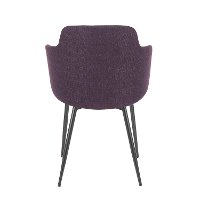 CH-BOYNE-BKPR Contemporary Purple and Black Upholstered Dining Room Chair - Boyne-4