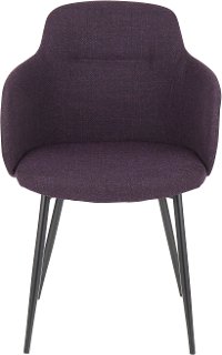 CH-BOYNE-BKPR Contemporary Purple and Black Upholstered Dining Room Chair - Boyne-5