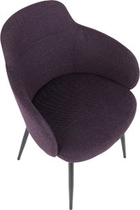 CH-BOYNE-BKPR Contemporary Purple and Black Upholstered Dining Room Chair - Boyne-6