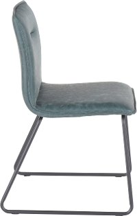 CH-CASPER-BKGN2 Industrial Green Faux Leather Dining Room Chair (Set of 2) - Casper-3