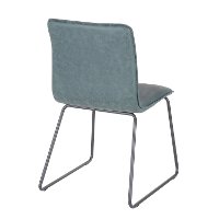 CH-CASPER-BKGN2 Industrial Green Faux Leather Dining Room Chair (Set of 2) - Casper-4