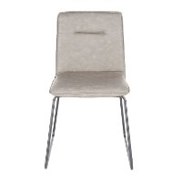 CH-CASPER-BKGY2 Industrial Gray Faux Leather Dining Room Chair (Set of 2) - Casper-2