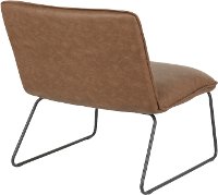 CHR-CASPER-BKE Industrial Espresso Brown Faux Leather Accent Chair - Casper-3