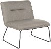 CHR-CASPER-BKGY Industrial Gray Faux Leather Accent Chair - Casper