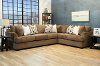 Brown 2 Piece Sectional Sofa with LAF Sofa - Tranquility
