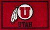 Clearance 2 x 3 X-Small University of Utah Red Area Rug - Luxury Sports