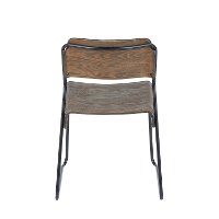 CH-DALI-BKE2 Industrial Wood and Metal Dining Room Chair (Set of 2) - Dali-5
