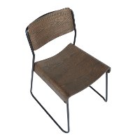 CH-DALI-BKE2 Industrial Wood and Metal Dining Room Chair (Set of 2) - Dali-7