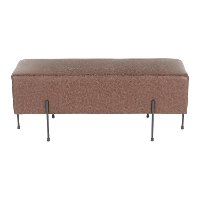 BC-DNLA-BKE2 Contemporary Espresso Faux Leather Bench - Daniella