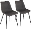 DC-DRNG-BK-GY2 Industrial Gray Dining Room Chairs (Set of 2) - Durango