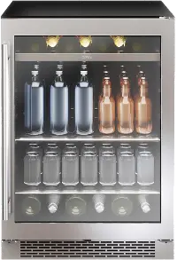 PRB24C01BG Zephyr Single Zone Beverage Cooler - Stainless Steel