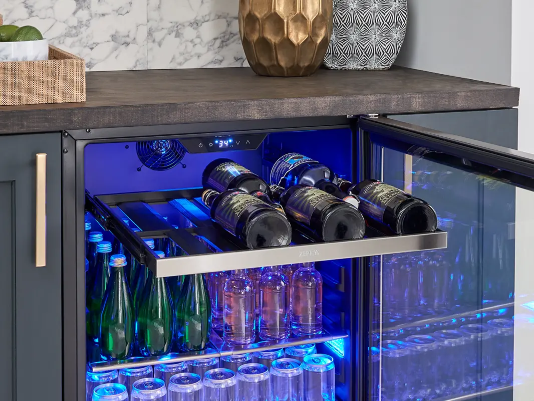 PRB24C01BG Zephyr Single Zone Beverage Cooler - Stainless Steel-3