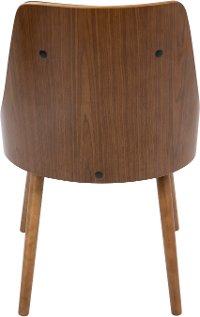 CH-JY-GNN-WL-BN Mid Century Black and Brown Faux Leather Dining Room Chair - Gianna-3