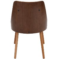 CH-JY-GNN-WL-W Mid Century White and Brown Faux Leather Dining Room Chair - Gianna-6