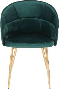 CH-LINDSY-AUVGN Contemporary Cream and Gold Dining Room Chair - Lindsey