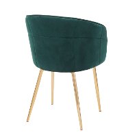 CH-LINDSY-AUVGN Contemporary Cream and Gold Dining Room Chair - Lindsey-3