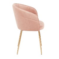 CH-LINDSY-AUVPK Contemporary Pink and Gold Dining Room Chair - Lindsey-3