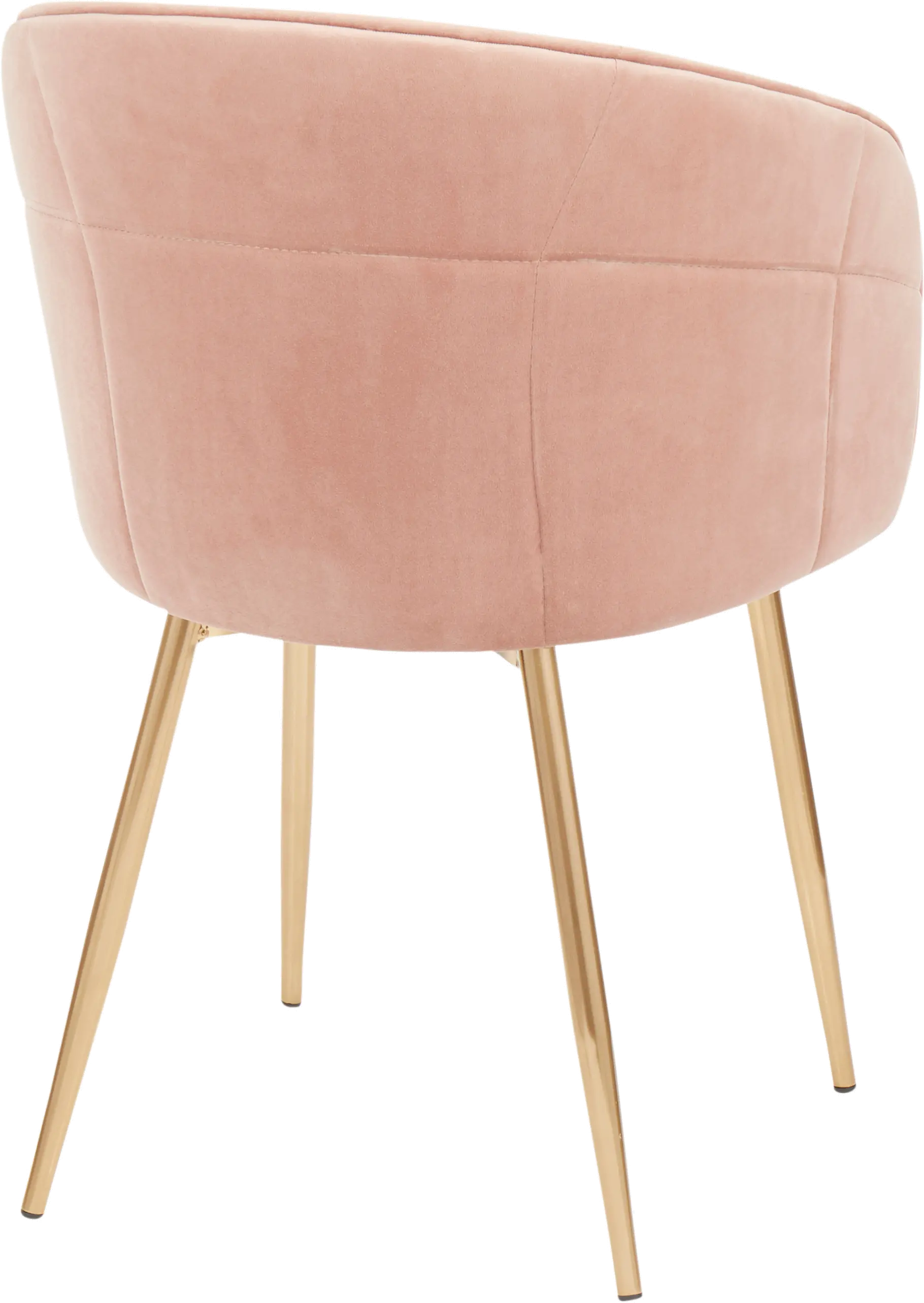 CH-LINDSY-AUVPK Contemporary Pink and Gold Dining Room Chair - Lindsey-4