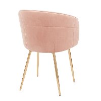 CH-LINDSY-AUVPK Contemporary Pink and Gold Dining Room Chair - Lindsey-4