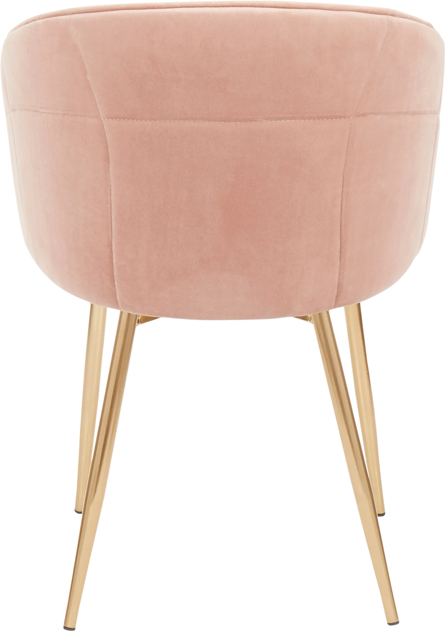CH-LINDSY-AUVPK Contemporary Pink and Gold Dining Room Chair - Lindsey-5