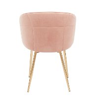 CH-LINDSY-AUVPK Contemporary Pink and Gold Dining Room Chair - Lindsey-5