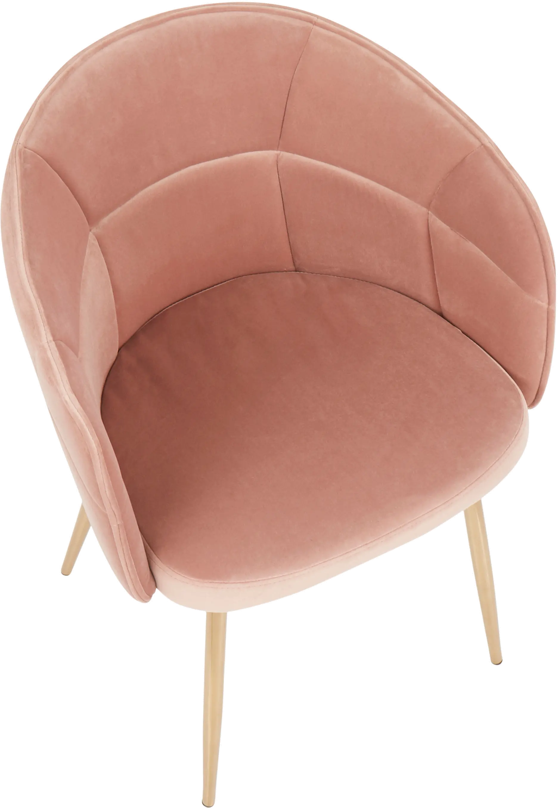 CH-LINDSY-AUVPK Contemporary Pink and Gold Dining Room Chair - Lindsey-6