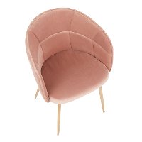 CH-LINDSY-AUVPK Contemporary Pink and Gold Dining Room Chair - Lindsey-6