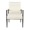 CHR-NIGIRI-BKCR Contemporary Upholstered Cream Armchair - Nigiri