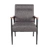 CHR-NIGIRI-BKDGY Contemporary Upholstered Dark Gray Armchair - Nigiri