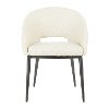 CH-RENEE-BKBG Contemporary Beige and Black Upholstered Dining Room Chair - Renee