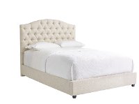 Traditional Oatmeal King Upholstered Bed - Sinclair