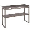 TBC-DRIFT-ANE Industrial Metal and Espresso Sofa Table - Drift
