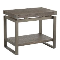 TE-DRIFT-ANE Industrial Antique Brown End Table - Drift