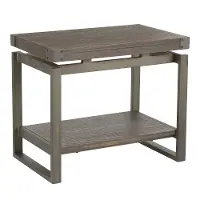 TE-DRIFT-ANE Industrial Antique Brown End Table - Drift