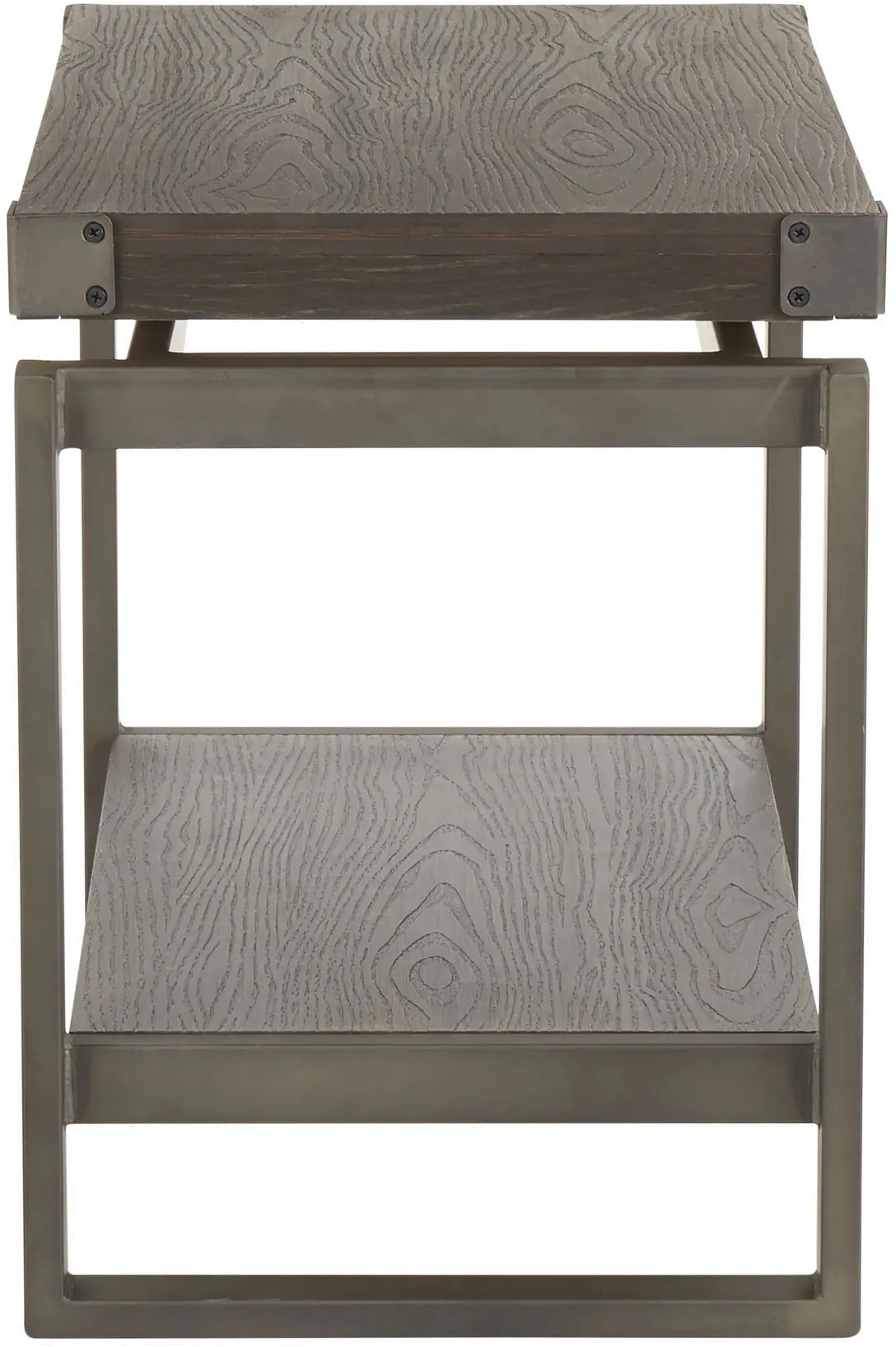 TE-DRIFT-ANE Industrial Antique Brown End Table - Drift-2