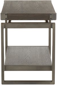TE-DRIFT-ANE Industrial Antique Brown End Table - Drift-2